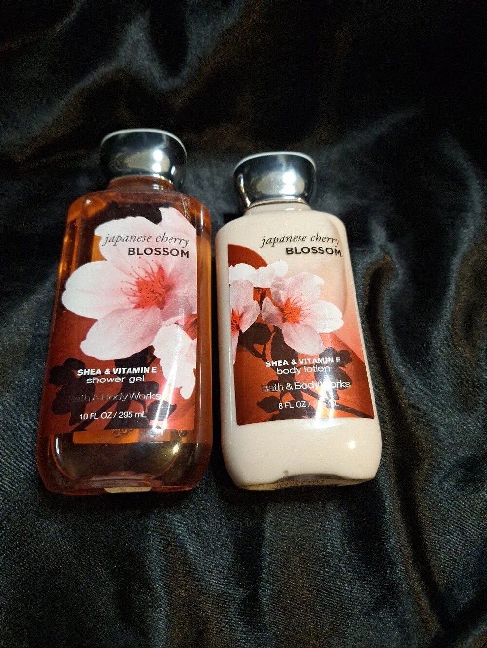 New Bath and Body Works~Japanese Cherry Blossom Set~Lotion 8oz~Shower Gel 10oz